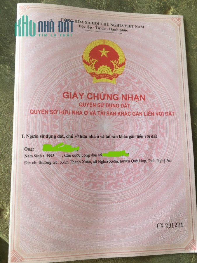 Chính chủ cần Bán đất đẹp, sổ Hồng tại Quỳ Châu 345m2