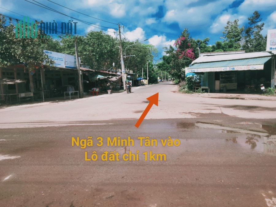 Bán lô đất thổ cư 100, giá 750TR tại Huyện Dầu Tiếng Bình Dương. SHR, thích hợp xây nhà ở