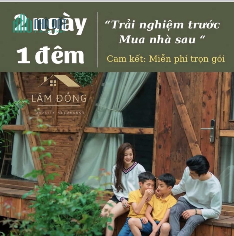 Mời quý KH trải nghiệm miễn phí nghỉ dưỡng tại Bảo Lộc và 3 suất nội bộ giá FULL 850tr/180m2