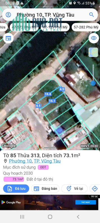 Đất 3 mặt tiền Ở Vũng Tàu Giá Rẻ 4,75 tỷ  Đầu Tư Ngay