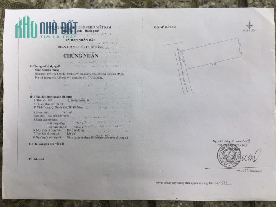 SỞ HỮU NGAY Căn Nhà Đẹp Giá Siêu Đầu Tư - Vị Trí Đắc Địa Tại Thanh Khê - Đà Nẵng
