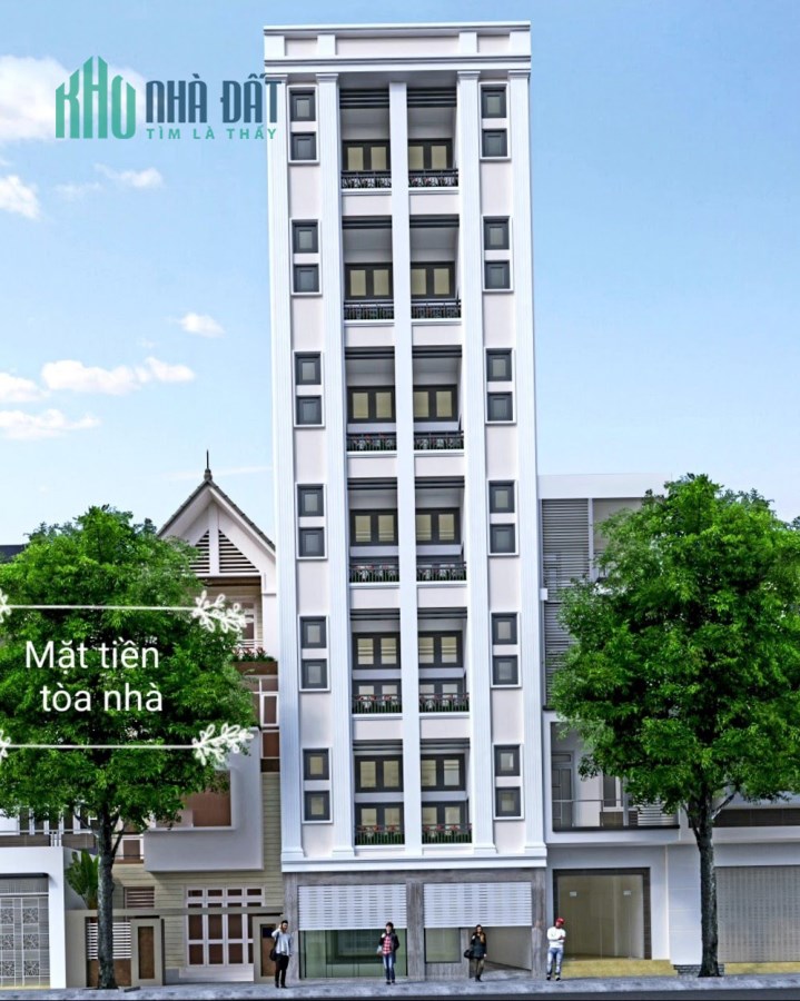 Bán nhà trung tâm Hà Đông, 8 Tầng thang máy, Nhà mới kính cong, 55m2