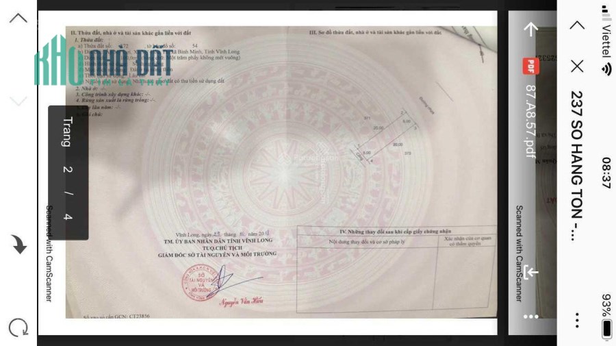 Kẹt tiền cần bán gấp nền thổ cư 100m2 lộ 14m KĐT Mekong City. Thương Lượng Mạnh
