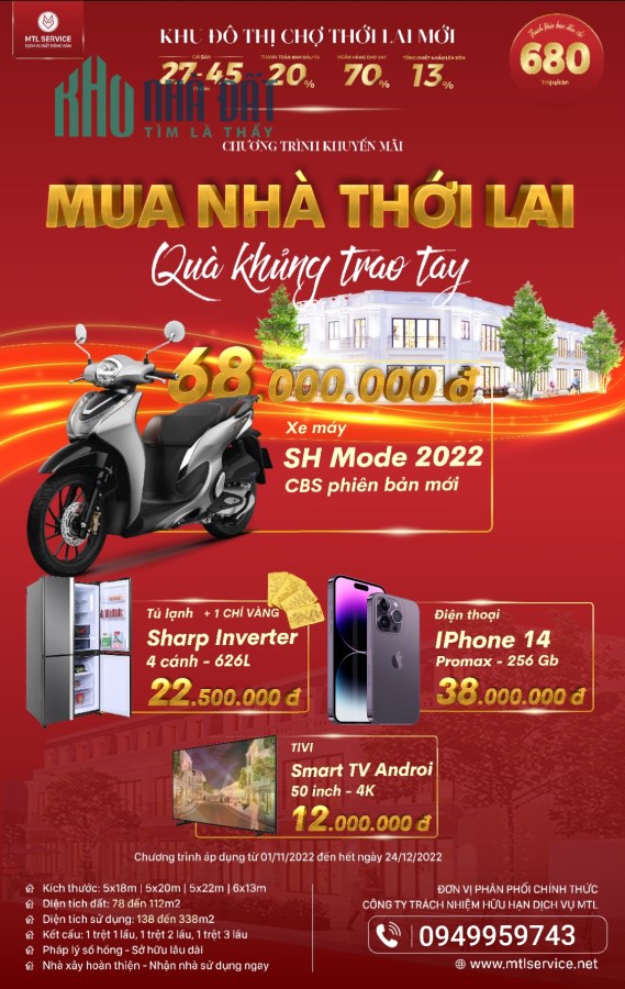 Bán nhà Thới Lai, căn góc 1 trệt 3 lầu, gần kênh sẻo xào và đối diện chợ