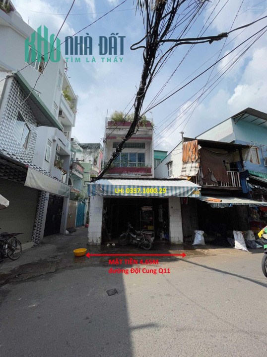 Chính chủ cần bán nhà mặt tiền đường ĐỘI CUNG Q11 vị trí ngã 3 đắc địa
