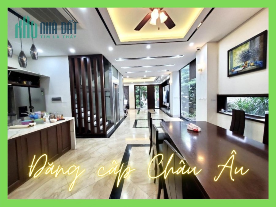 Siêu biệt thự 5 sao phố Ngụy Như Kon Tum, DTXD195m2, MT9.5m, chuẩn phong cách Châu Âu.