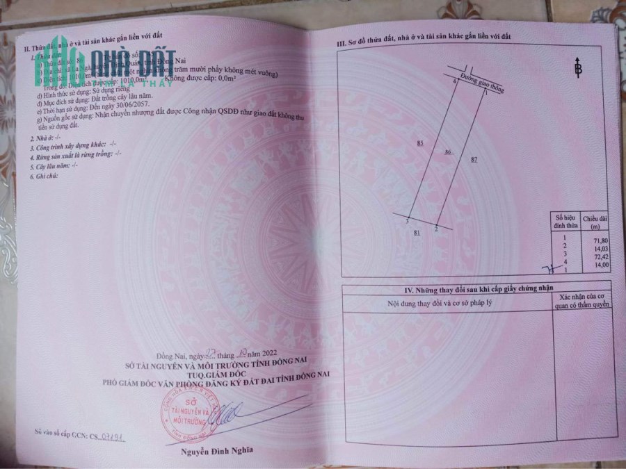 Chính chủ cần bán đất sào cln giá rẻ La Ngà Định Quán ngay sông La Ngà