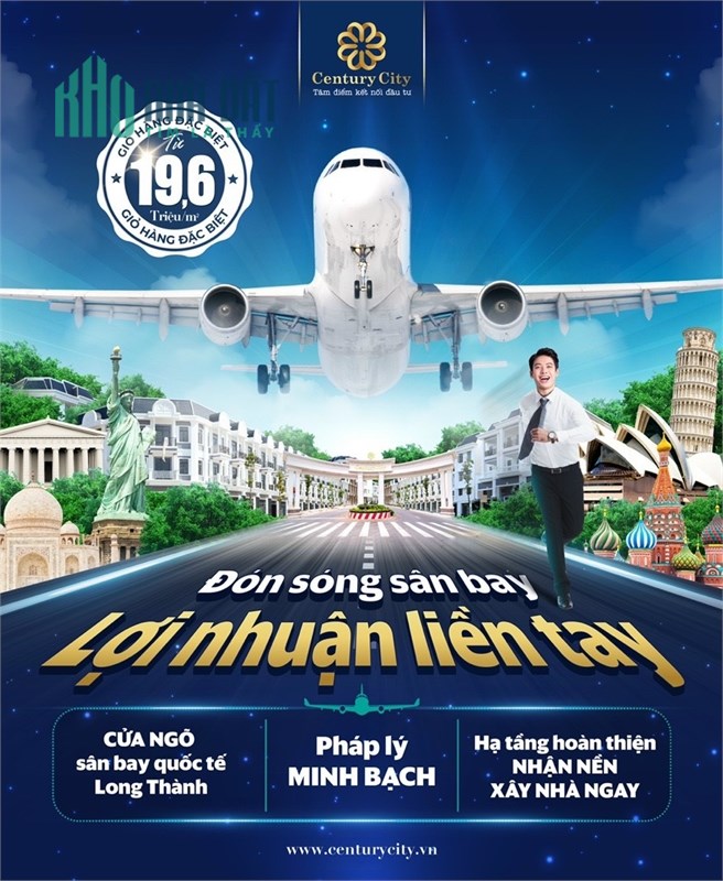 Đất nền sân bay quốc tế Long Thành chỉ 1.9 tỷ/nền, chủ đầu tư cam kết mua lại với LN 30% GT