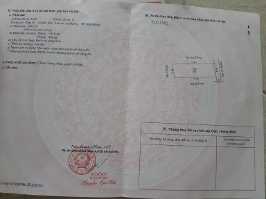 CHÍNH CHỦ BÁN LÔ ĐẤT 100M2 CÓ NHÀ CẤP 4 TẠI BẮC SƠN, AN DƯƠNG, HẢI PHÒNG