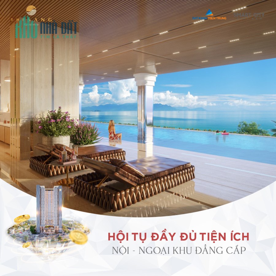 Căn hộ cao cấp 2PN - DT 77.4 m2  view biển Mỹ Khê - The SANG Residence - Sở hữu lâu dài