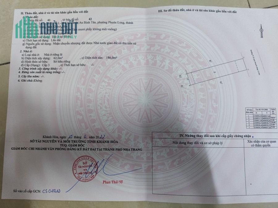 BÁN NHÀ ĐT AN BÌNH TÂN, NHA TRANG, KH DT 80M² 3 TẦNG, GIÁ 4 TỶ 8