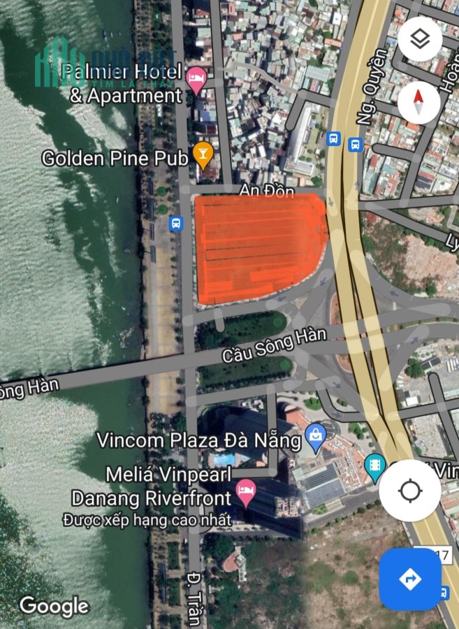 Lô đất vip 4 MT, 1400m2, view sông Hàn, 145Tr/1m2, thương lượng.