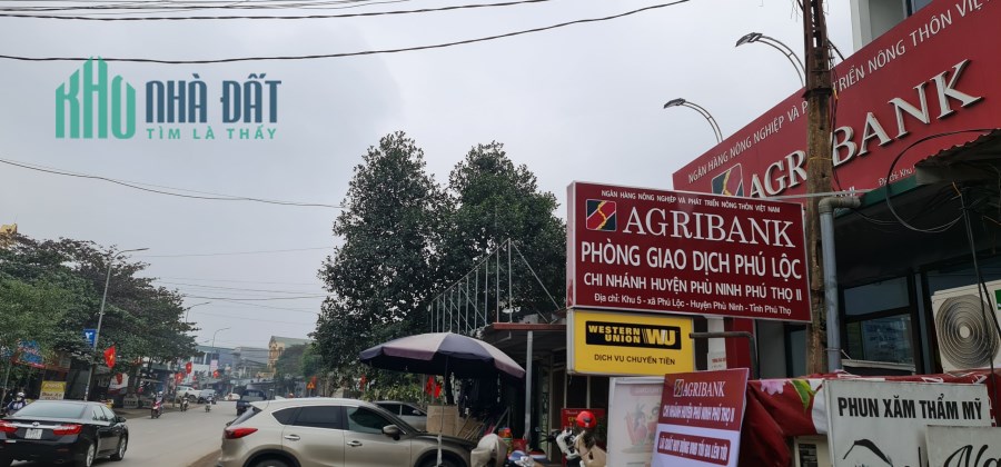 Bán gấp nhà huyện Phù Ninh, Phú Thọ. Mặt QL 2, cạnh chợ Phú Lộc