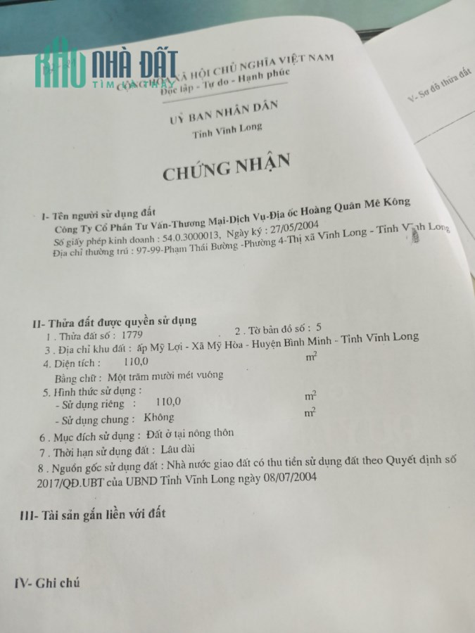 Cần bán nhanh lô  Nền vị trí đẹp  nằm ngay trục lộ chính 24M, sát bên chợ.