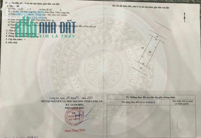 Cần bán Đất 100m2, 1,3 tỷ,mặt tiền đường nhựa trong lòng khu công nghiệp tại Xã Đức Lập Hạ,Huyện