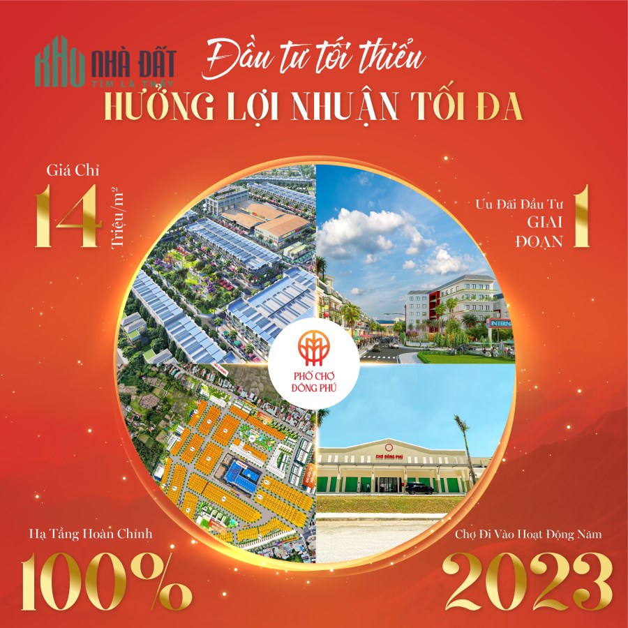 PHỐ CHỢ ĐÔNG PHÚ Nơi Đầu Tư Tiềm Năng