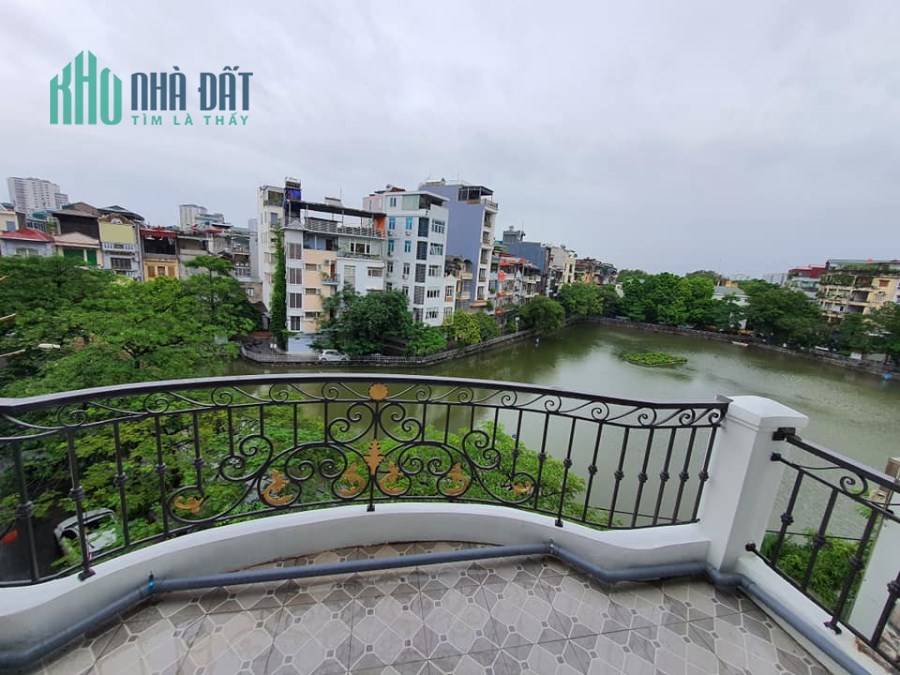 Biệt thự mặt hồ, Kim Đồng, 120m2 x4T, MT 5m, ô tô tránh, 2 vỉa hè, an ninh tuyệt đối, 20  tỷ