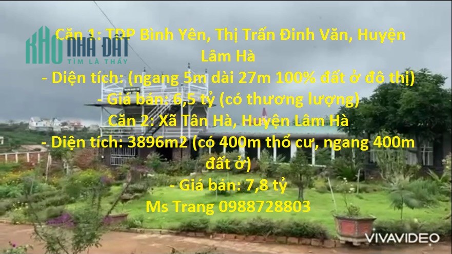 Sở Hữu Ngay Căn Nhà 2 Mặt Tiền Đường Nhựa Đẹp Vị Trí Đắc Địa Tại Lâm Đồng