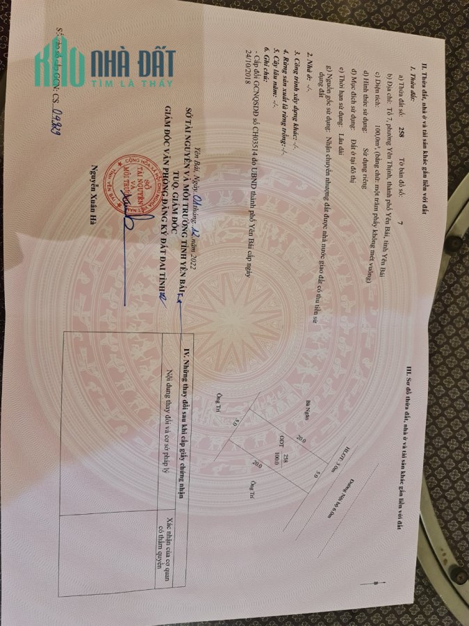 Bán đất nền Thành Phố Yên Bái giá chỉ từ 1 tỷ/lô lh 0982056616