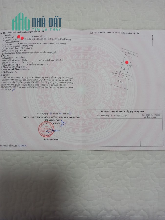 Chính chủ gửi bán gấp lô Biệt thự Cienco 5 Tân Lập giá dầu tư