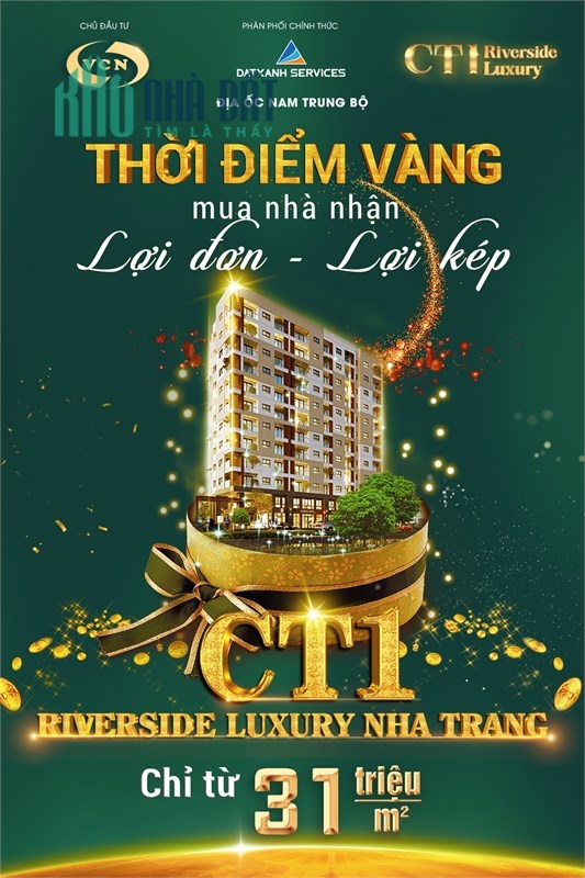 Đón năm mới 2023 cùng căn hộ view sông CT1 VCN Phước Long Nha Trang giá từ 31 triệu/m2