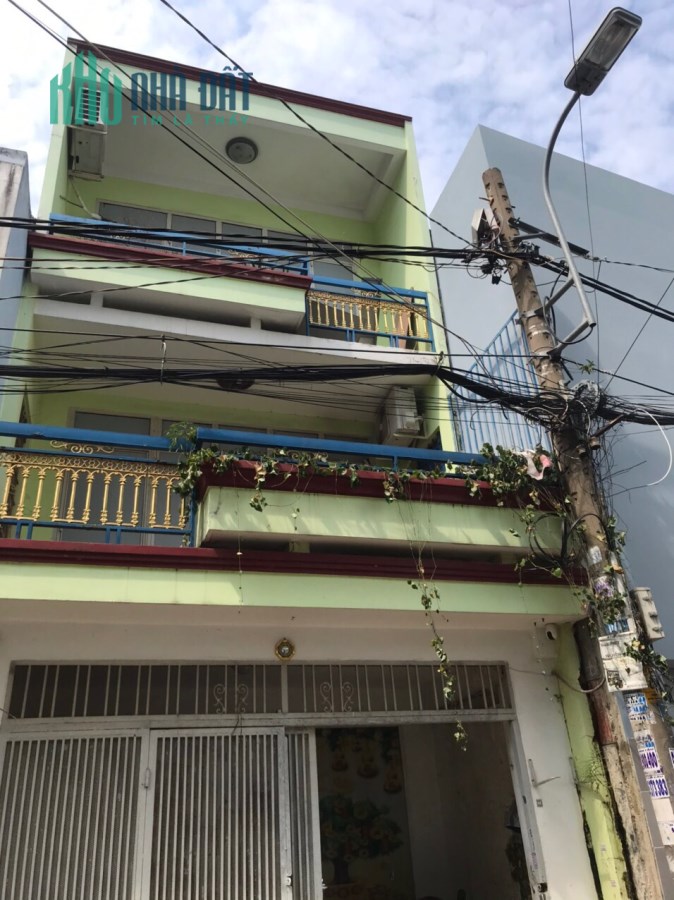 Cho thuê nhà 50m2, 3tầng hẻm 6m gần Lũy Bán Bích,Tân Phú 10 triêu