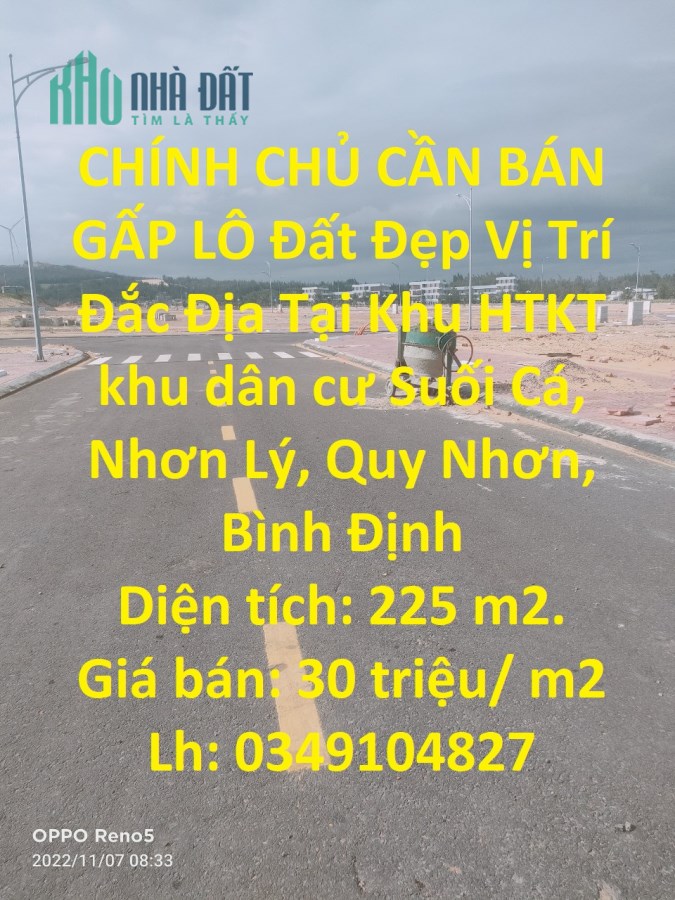 CHÍNH CHỦ CẦN BÁN GẤP LÔ Đất Đẹp Vị Trí Đắc Địa Tại: TP Quy Nhơn - Bình Định