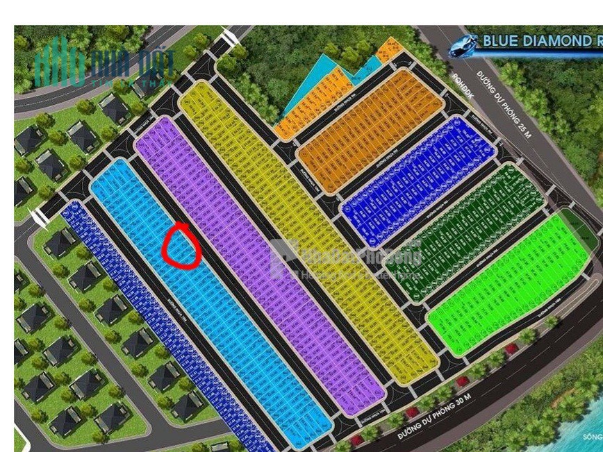 Lô đất dự án Blue đường 8 long phước diện tích 52m giá tốt, lô sạch đẹp