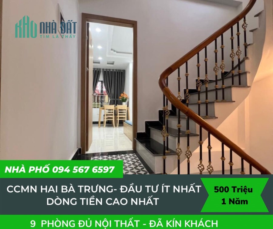 bán CCMN phố Minh Khai, HBT,74m2, Hiệu suất cao nhất thủ đô, cực nhanh thu hồi vốn.
