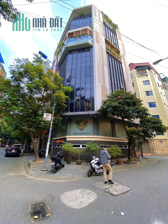 Hoa hậu phố Ngụy Như Kon Tum, 100m2, 8 tầng, Lô Góc, Kinh doanh đẳng cấp. Giá 43 tỷ