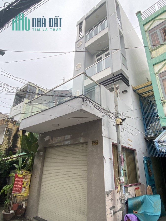 Cho thuê nhà 4 tầng hẻm xe hơi Dương Bá Trạc P2Q8 giá 18tr