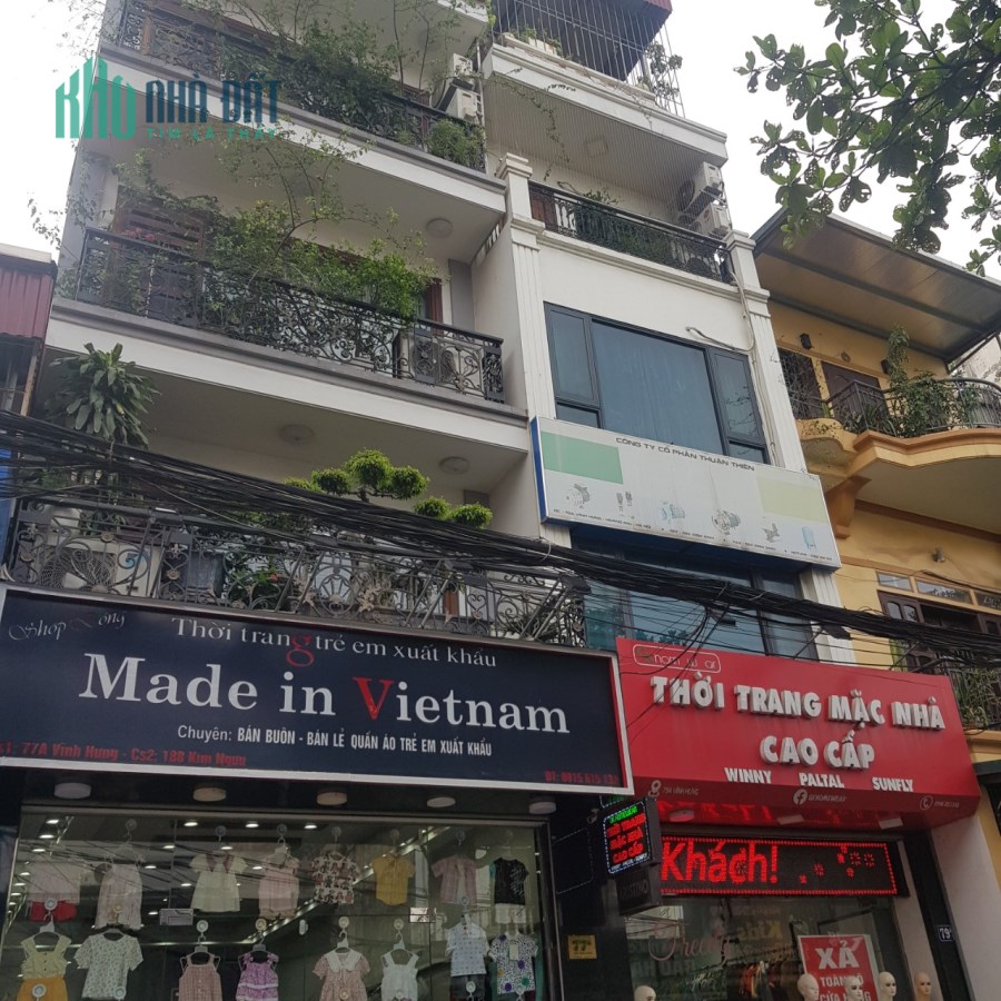 MẶT PHỐ VĨNH HƯNG, 60M2X4T, VỈA HÈ RỘNG,  KD SẦM UẤT. DÒNG TIỀN ỔN ĐỊNH, GIÁ 9.7 TỶ