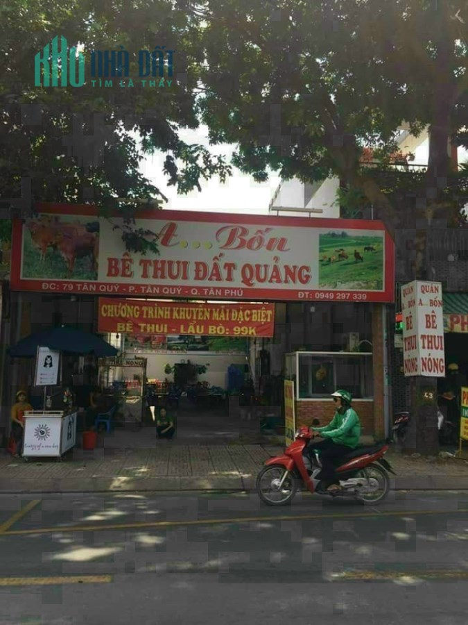MẶT TIỀN ĐƯỜNG TÂN QUÝ, 8X18, NỞ HẬU. GIÁ 21.5 TỶ TL