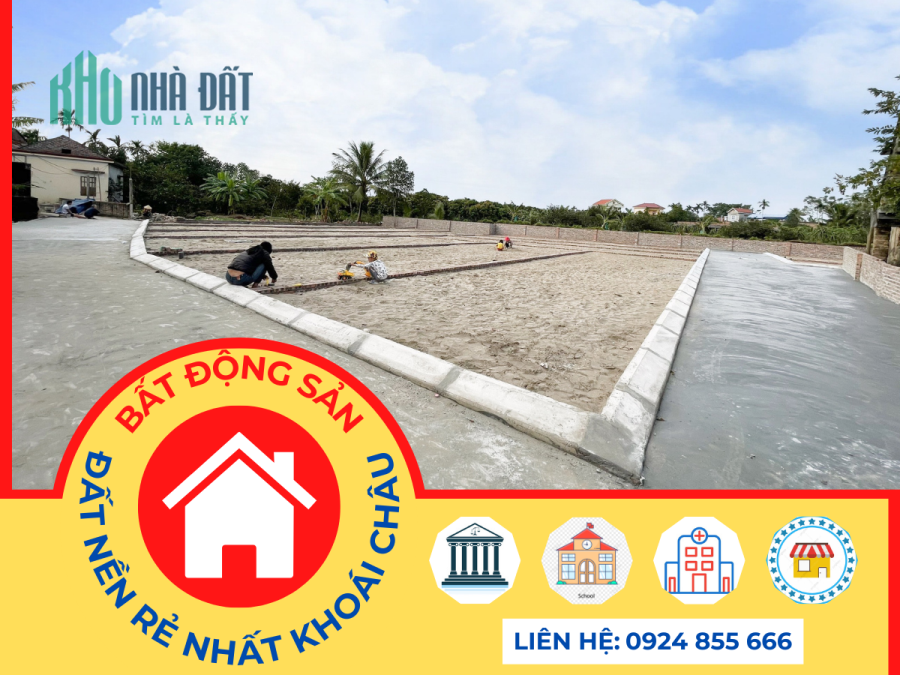 Đất sổ đỏ Hưng Yên giá chỉ vài trăm triệu/ lô gần trung tâm thị trấn
