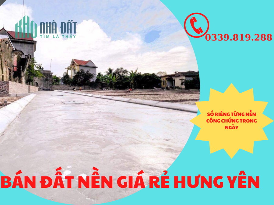 BÁN 2 LÔ LIỀN KỀ GIÁ RẺ HƯNG YÊN