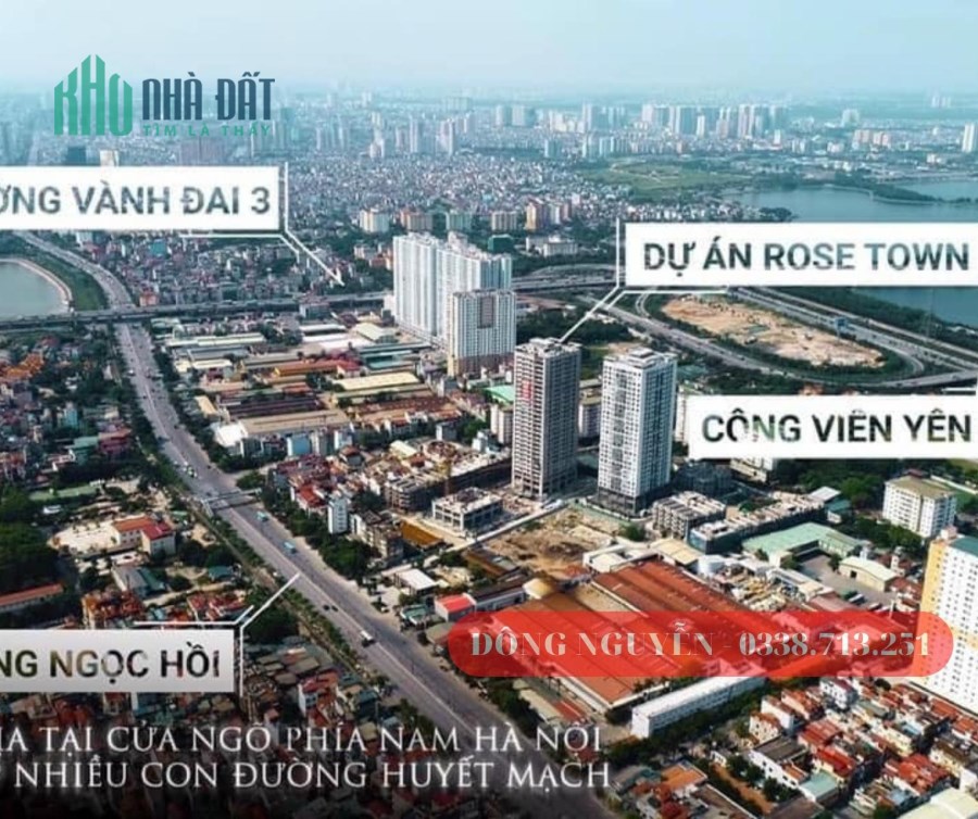 Cất Noc tòa DV01. Tòa đẹp nhất dự án RoseTown 79 Ngọc Hồi. Giá chỉ từ 2,6T. Bàn giáo tháng 7/2023.