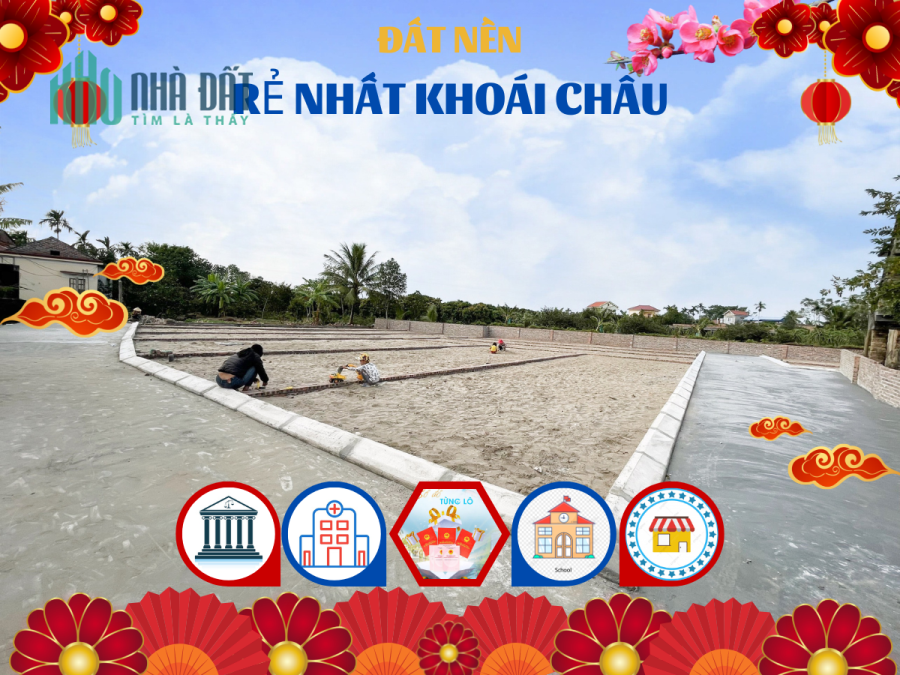 Đất nền Sổ đỏ giá rẻ Khoái Châu