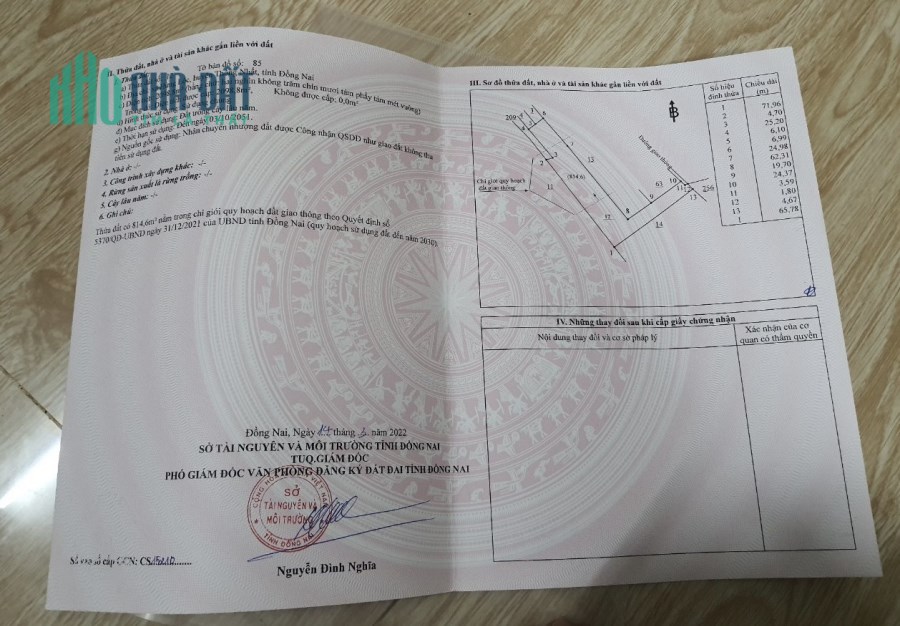 Chính chủ cần bán đất mặt tiền đường Tỉnh Lộ 769 mới kết nối sân bay Long Thành Huyện Thống Nhất.