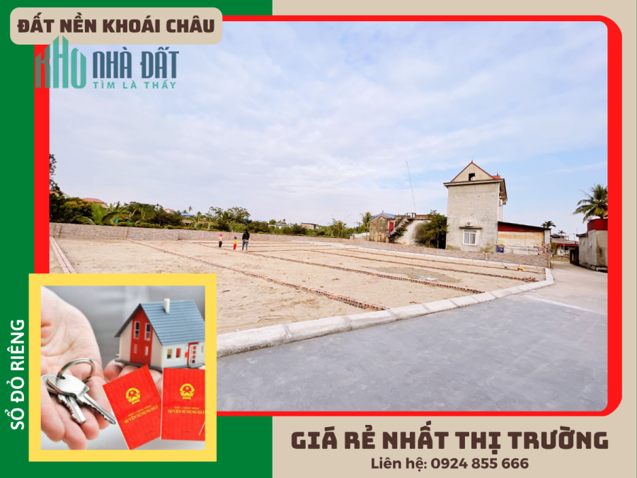 Bán đất sổ đỏ vài trăm triệu ngay chợ Phủ sang tên ngay trong ngày