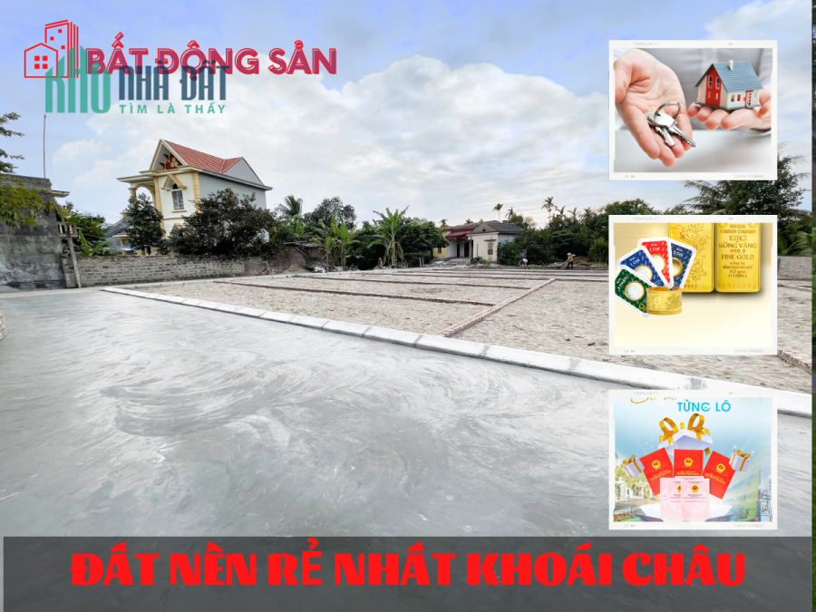 Bán nhanh đất nền ngay chợ Bái, Khoái Châu.