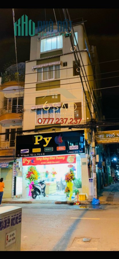 Góc 2 mặt tiền Nguyễn Tiểu La, Q10 đang cho thuê 50 triệu