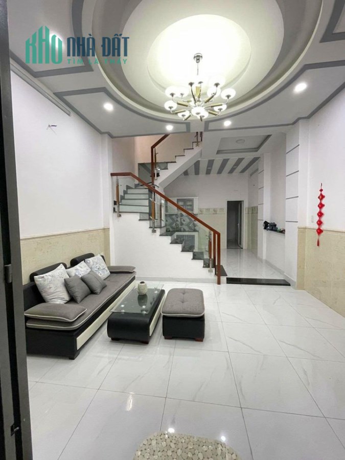 Nhà đẹp đón Tết-101m2 (5*20)-Nở hậu-2 tầng đúc-Hẻm thông-Phước Long B-Quận 9.