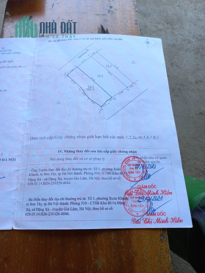 CHÍNH CHỦ CẦN BÁN LÔ ĐẤT TẠI XUÂN KHANH SƠN TÂY HÀ NỘI