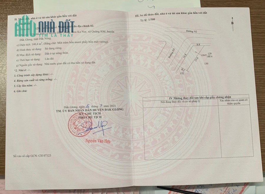 CHÍNH CHỦ BÁN LÔ ĐẤT FULL THỔ CƯ ĐĂK GlONG - ĐĂK NÔNG
