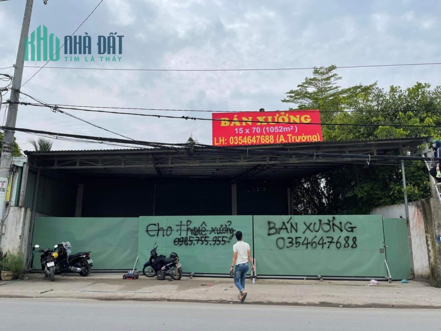 CẦN BÁN – CHO THUÊ XƯỞNG MẶT TIỀN GIÁ MỀM TẠI CỦ CHI. LH 035.4647.688
