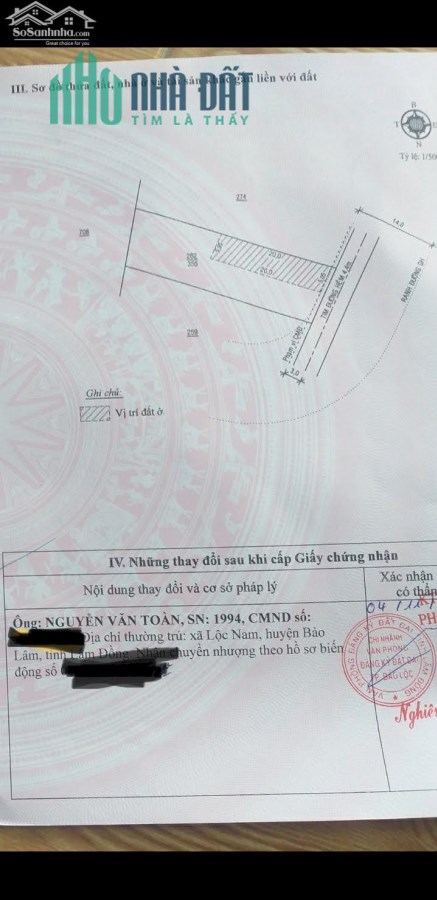 CHÍNH CHỦ CẦN BÁN GẤP LÔ ĐẤT GIÁ ĐẦU TƯ NGAY TP BẢO LỘC - LÂM ĐỒNG