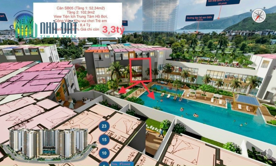 Duy nhất căn Shophouse New Galaxy Nha Trang giá tốt nhất thị trường CK 57%. LH: 0833528383 Ms Minh