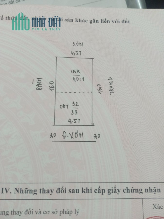 Chính chủ bán đất