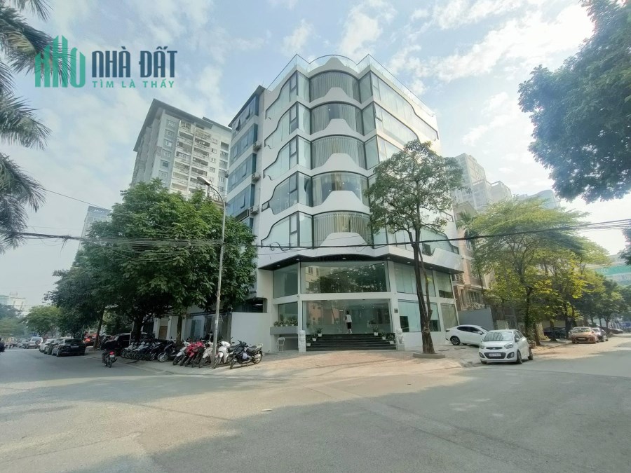 Bán tòa nhà 9 tầng mặt phố Nguyễn Cơ Thạch, Lô góc 2 mặt phố, 160m2, MT 24m, 76 tỷ