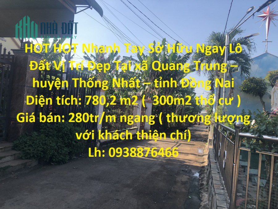HOT HOT Nhanh Tay Sở Hữu Ngay Lô Đất Vị Trí Đẹp Tại ĐỒNG NAI